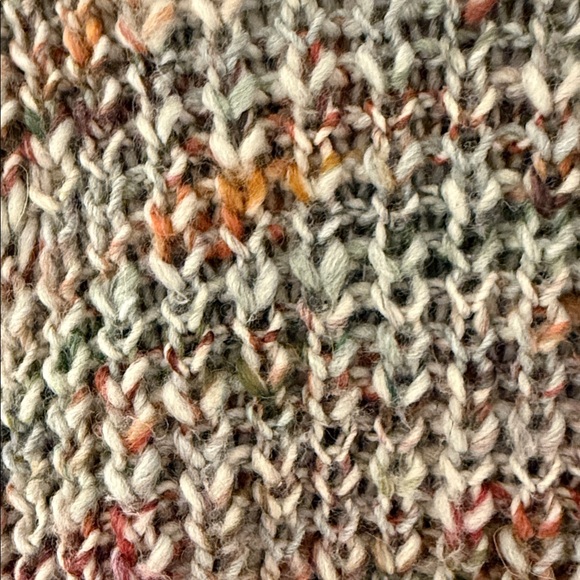 Acne Marled Knit Crew Neck Sweater with asymmetrical hem - Picture 3 of 8